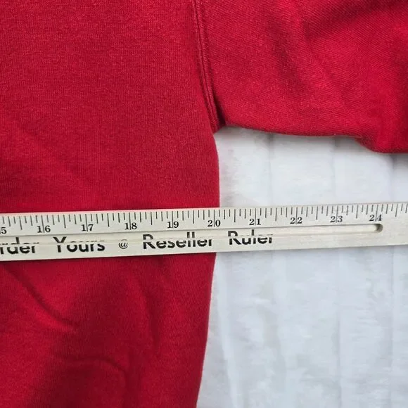 Vtg Russell Athletic Men's Red Hillside School Sweatshirt Made In USA Size M - Picture 8 of 9
